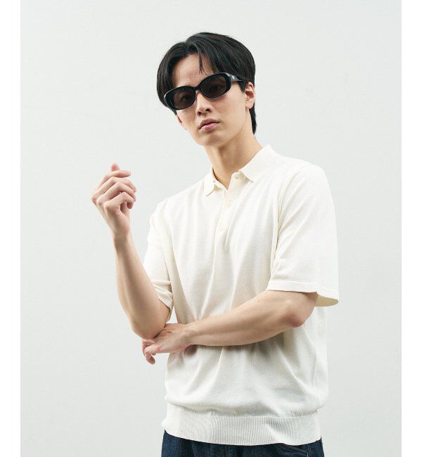  「Zoff｜STUDIO SEVEN｜オーバル型 サングラス 横長｜太縁フレーム｜カラーレンズ｜紫外線防止 UVカット」|サングラス|