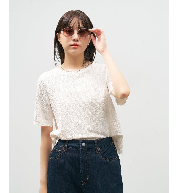  「Zoff｜STUDIO SEVEN｜オーバル型 サングラス メタルフレーム｜紫外線防止 UVカット」|サングラス|