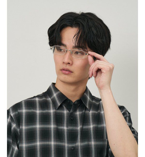  「スクエア型 ビジネス・アクティブ用 メガネ【CLAP CLICK搭載】 ずれ落ち防止 レンズ交換券付」|メガネ|