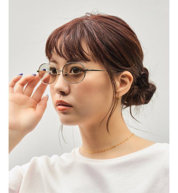  「SUNCUTGlasses/UV100%CUT オーバル型 サングラス カラーレンズ  紫外線対策 UVカット ユニセックス」|サングラス|