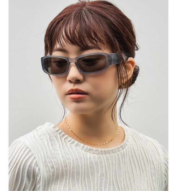  「Zoff｜GDC スクエア型 サングラス｜紫外線対策 UVカット｜スタイリッシュ｜ユニセックス」|サングラス|シルバー