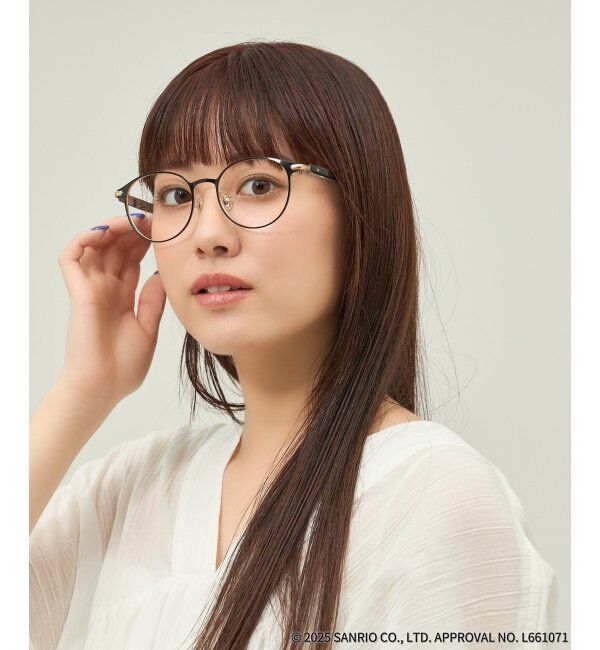  「Zoff｜はぴだんぶい 【バッドばつ丸 モデル】 メガネ｜伊達・度付きメガネ｜グッズ   レンズ交換券付」|メガネ|ブラック