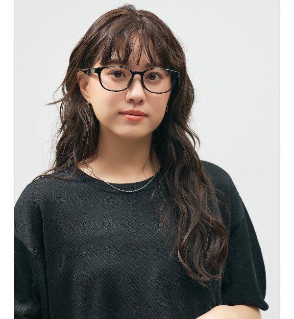  「Zoff｜はぴだんぶい ウェリントン型 メガネ｜伊達・度付きメガネ｜グッズ   レンズ交換券付」|メガネ|ブラック