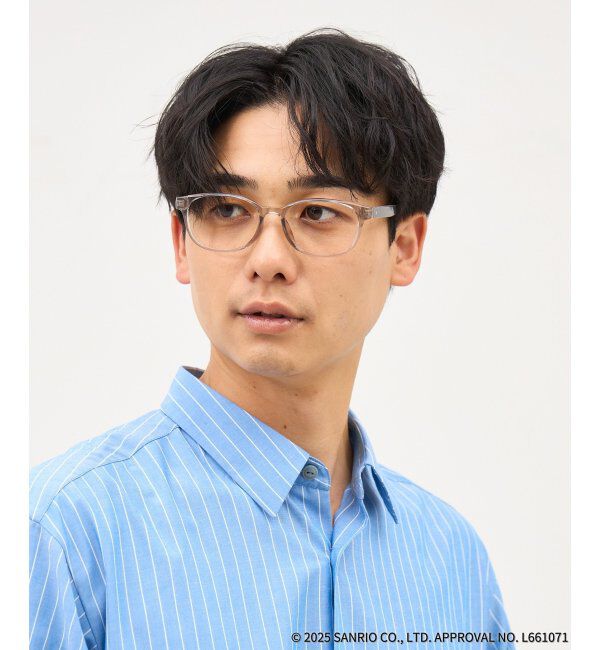  「Zoff｜はぴだんぶい ウェリントン型 メガネ｜伊達・度付きメガネ｜グッズ   レンズ交換券付」|メガネ|