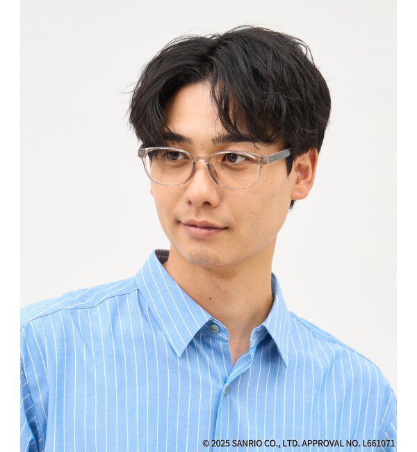  「Zoff｜はぴだんぶい ウェリントン型 メガネ｜伊達・度付きメガネ｜グッズ   レンズ交換券付」|メガネ|