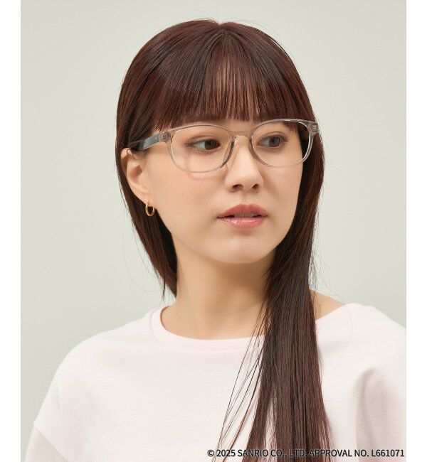  「Zoff｜はぴだんぶい ウェリントン型 メガネ｜伊達・度付きメガネ｜グッズ   レンズ交換券付」|メガネ|