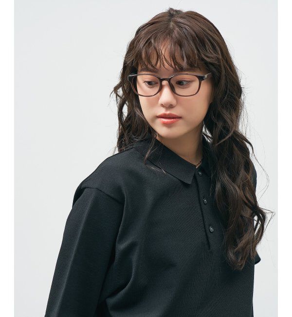  「Zoff｜はぴだんぶい ウェリントン型 メガネ｜伊達・度付きメガネ｜グッズ   レンズ交換券付」|メガネ|薄ブラウン1