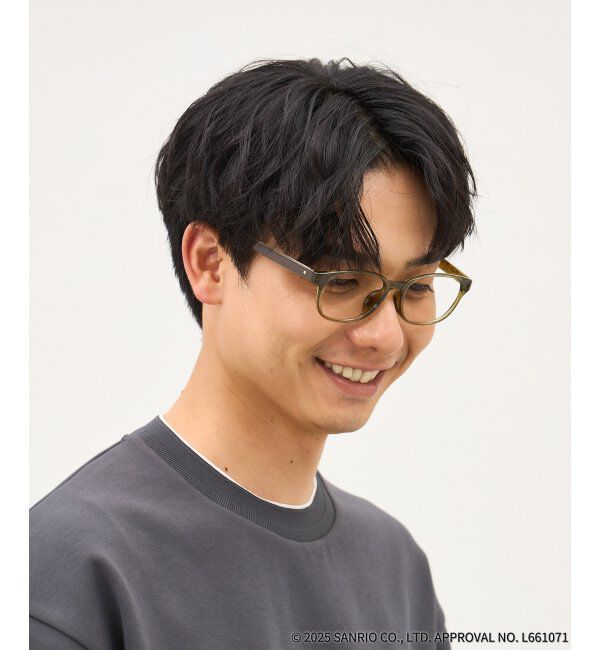  「Zoff｜はぴだんぶい ウェリントン型 メガネ｜伊達・度付きメガネ｜グッズ   レンズ交換券付」|メガネ|