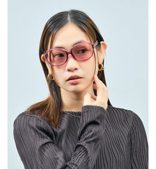  「ウェリントン型 サングラス ラバーテンプル ズレ落ち防止 ｜ カラーレンズ ｜ 紫外線対策 UVカット  」|サングラス|