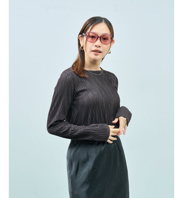  「ウェリントン型 サングラス ラバーテンプル ズレ落ち防止 ｜ カラーレンズ ｜ 紫外線対策 UVカット  」|サングラス|