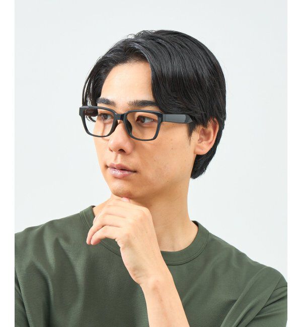  「ウェリントン型 メガネ 太縁フレーム | 軽量 | 伊達・ 度付きメガネ｜ ユニセックス   レンズ交換券付」|メガネ|