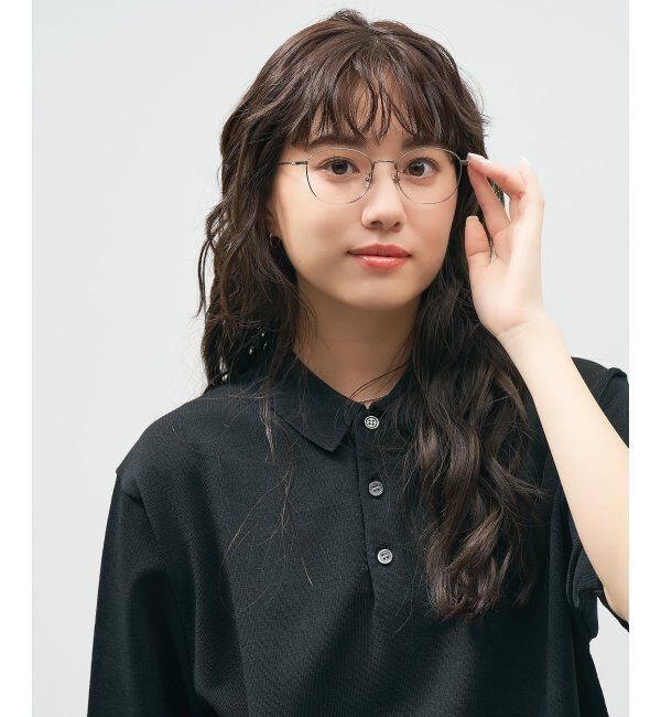  「ウェリントン型 メガネ 軽量｜メタルフレーム｜伊達メガネ 度付きメガネ｜大人可愛い  レンズ交換券付」|メガネ|