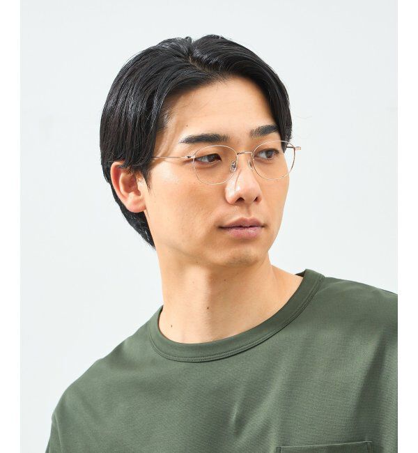  「ウェリントン型 メガネ 軽量｜メタルフレーム｜伊達メガネ 度付きメガネ｜大人可愛い  レンズ交換券付」|メガネ|