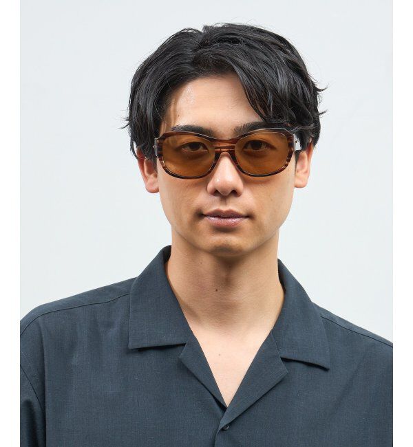  「Zoff｜takashi kumagai ウェリントン型 サングラス カラーレンズ｜大きめフレーム｜紫外線対策 UVカット  」|サングラス|