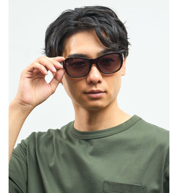  「Zoff｜takashi kumagai ウェリントン型 サングラス カラーレンズ｜大きめフレーム｜紫外線対策 UVカット  」|サングラス|