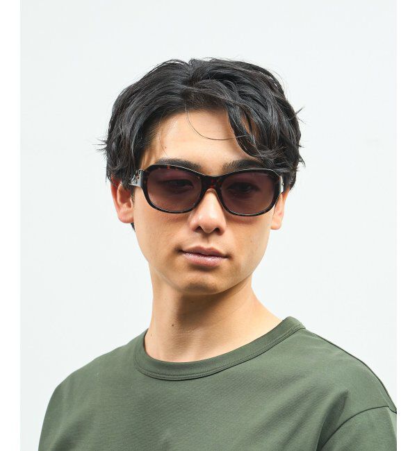  「Zoff｜takashi kumagai ウェリントン型 サングラス カラーレンズ｜大きめフレーム｜紫外線対策 UVカット  」|サングラス|