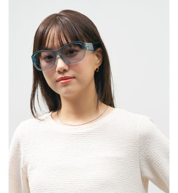  「Zoff｜takashi kumagai ウェリントン型 サングラス カラーレンズ｜大きめフレーム｜紫外線対策 UVカット  」|サングラス|