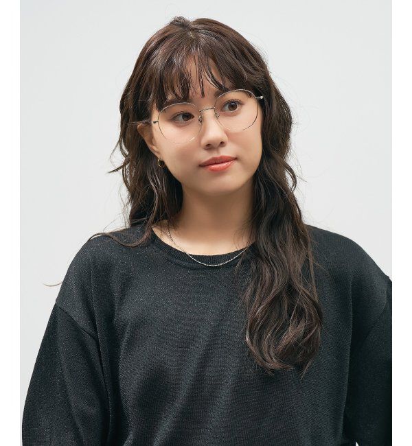  「Zoff｜takashi kumagai ボストン型 メガネ メタルフレーム｜ 伊達メガネ 度付きメガネ  レンズ交換券付」|メガネ|ゴールド