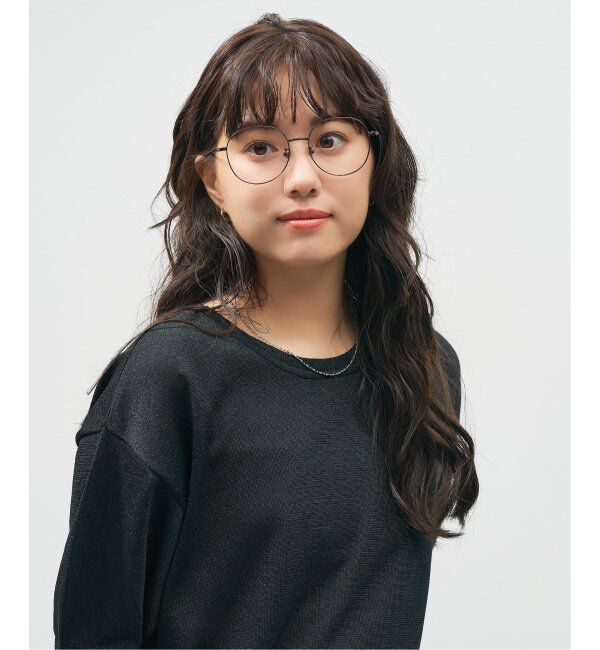  「Zoff｜takashi kumagai ボストン型 メガネ メタルフレーム｜ 伊達メガネ 度付きメガネ  レンズ交換券付」|メガネ|薄ブラウン