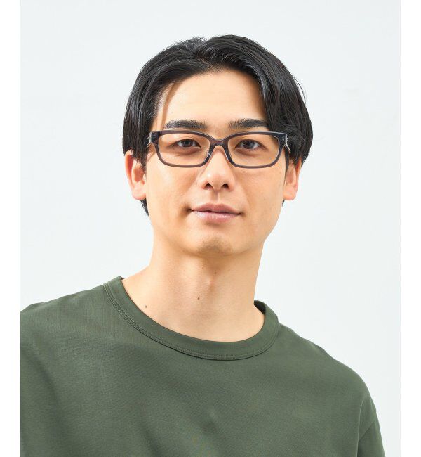  「Zoff｜takashi kumagai ウェリントン型 メガネ 横長フレーム｜伊達メガネ 度付きメガネ  レンズ交換券付」|メガネ|