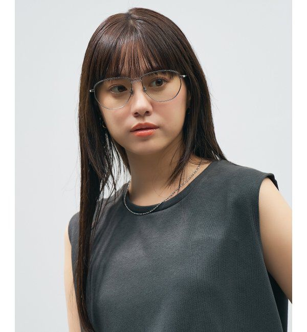  「Zoff｜takashi kumagai ウェリントン型 サングラス メタルフレーム｜ツーブリッジ｜紫外線対策 UVカット  」|サングラス|