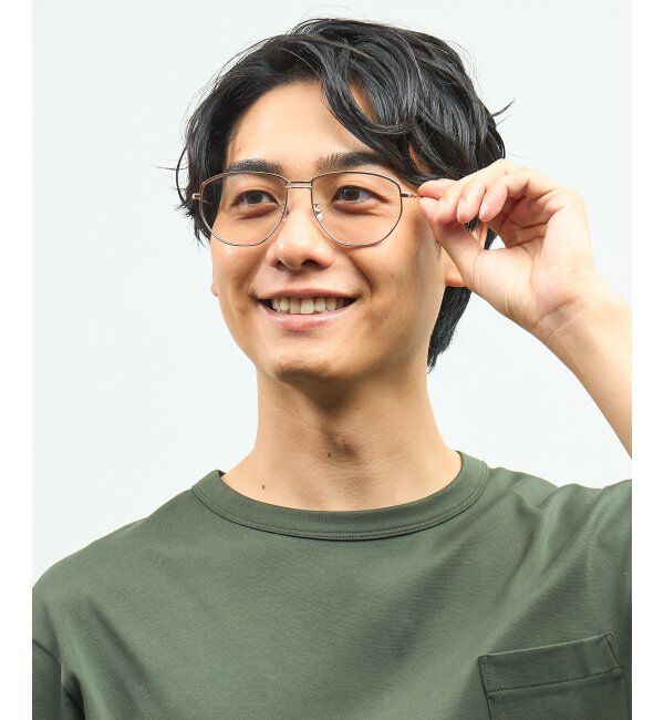  「Zoff｜takashi kumagai ウェリントン型 サングラス メタルフレーム｜ツーブリッジ｜紫外線対策 UVカット  」|サングラス|