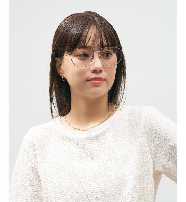  「Zoff｜takashi kumagai ウェリントン型 サングラス メタルフレーム｜ツーブリッジ｜紫外線対策 UVカット  」|サングラス|