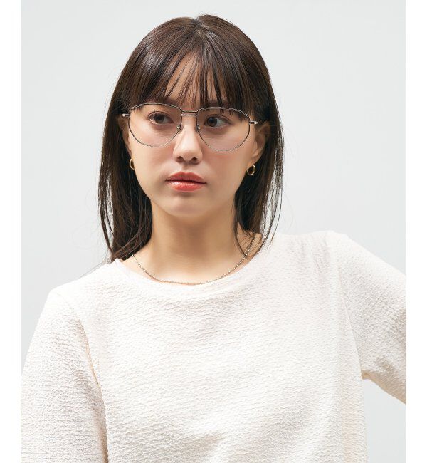  「Zoff｜takashi kumagai ウェリントン型 サングラス メタルフレーム｜ツーブリッジ｜紫外線対策 UVカット  」|サングラス|