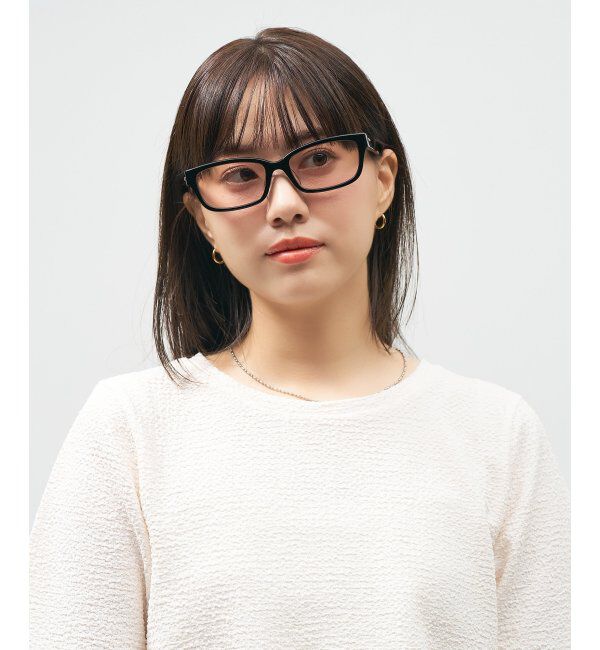  「【WEB 限定】Zoff｜takashi kumagai ウェリントン型 サングラス 横長フレーム｜紫外線対策 UVカット  」|サングラス|