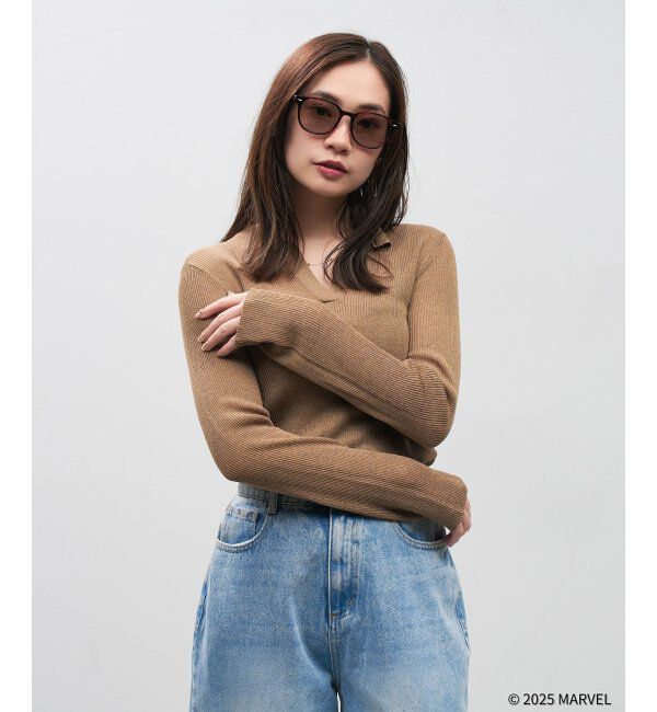  「MARVEL COLLECTION デッドプール & ウルヴァリン  ウェリントン型 サングラス | 紫外線対策 UVカット  」|サングラス|