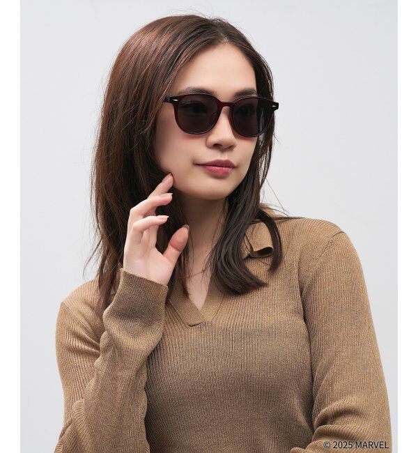  「MARVEL COLLECTION デッドプール & ウルヴァリン  ウェリントン型 サングラス | 紫外線対策 UVカット  」|サングラス|