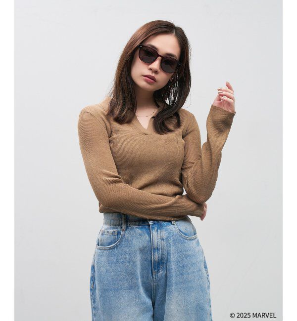  「MARVEL COLLECTION デッドプール & ウルヴァリン  ウェリントン型 サングラス | 紫外線対策 UVカット  」|サングラス|