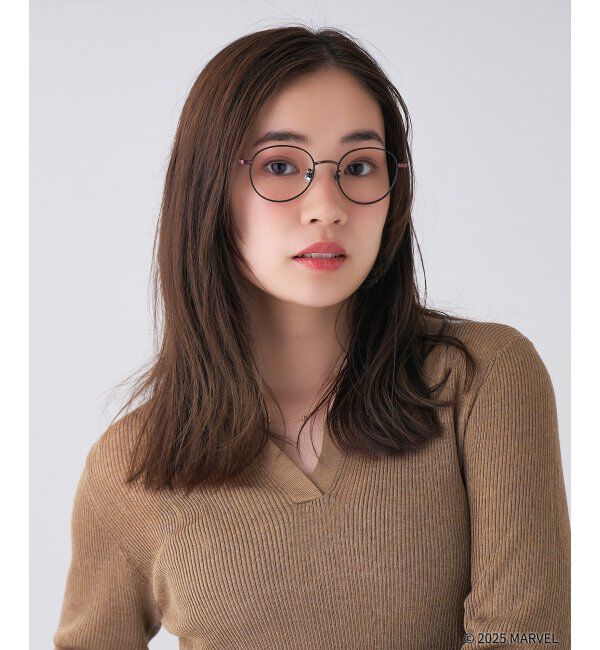  「MARVEL COLLECTION【デッドプール モデル】 メガネ | 伊達メガネ 度付き   レンズ交換券付」|メガネ|