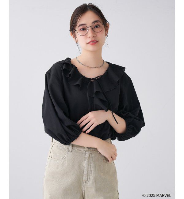  「MARVEL COLLECTION【デッドプール モデル】 メガネ | 伊達メガネ 度付き   レンズ交換券付」|メガネ|