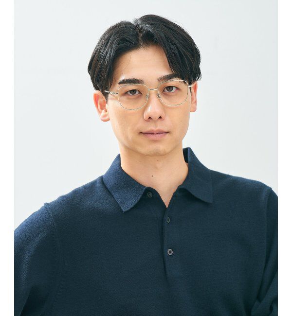  「Zoff｜CLASSIC メガネ | 四角 メタルフレーム グランパコア 伊達メガネ 度付き   レンズ交換券付」|メガネ|