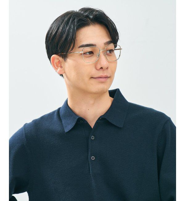  「Zoff｜CLASSIC メガネ | 四角 メタルフレーム グランパコア 伊達メガネ 度付き   レンズ交換券付」|メガネ|