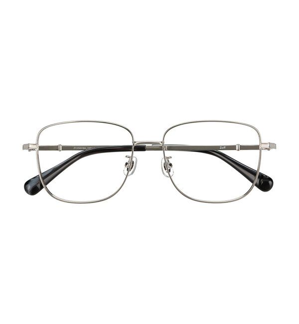  「Zoff｜CLASSIC メガネ | 四角 メタルフレーム グランパコア 伊達メガネ 度付き   レンズ交換券付」|メガネ|