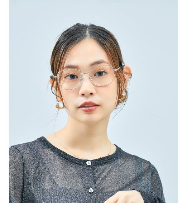  「Zoff｜CLASSIC メガネ | 四角 メタルフレーム グランパコア 伊達メガネ 度付き   レンズ交換券付」|メガネ|