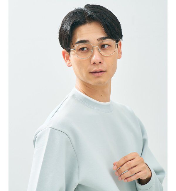  「Zoff｜CLASSIC メガネ | 四角 メタルフレーム グランパコア 伊達メガネ 度付き   レンズ交換券付」|メガネ|