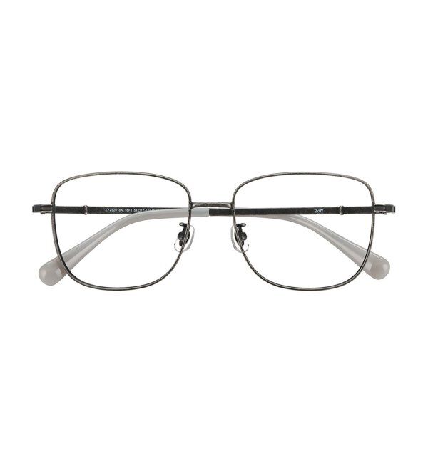  「Zoff｜CLASSIC メガネ | 四角 メタルフレーム グランパコア 伊達メガネ 度付き   レンズ交換券付」|メガネ|