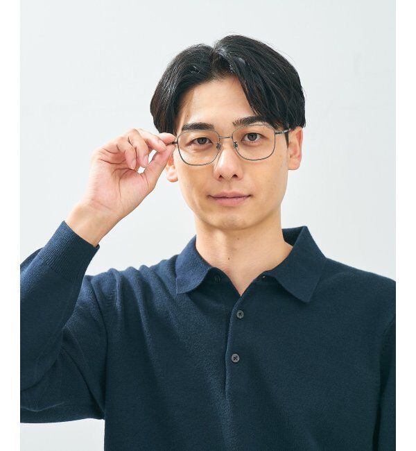  「Zoff｜CLASSIC メガネ | 四角 メタルフレーム グランパコア 伊達メガネ 度付き   レンズ交換券付」|メガネ|