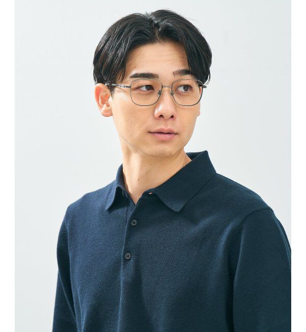  「Zoff｜CLASSIC メガネ | 四角 メタルフレーム グランパコア 伊達メガネ 度付き   レンズ交換券付」|メガネ|