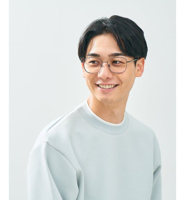  「Zoff｜CLASSIC メガネ | 四角 メタルフレーム グランパコア 伊達メガネ 度付き   レンズ交換券付」|メガネ|