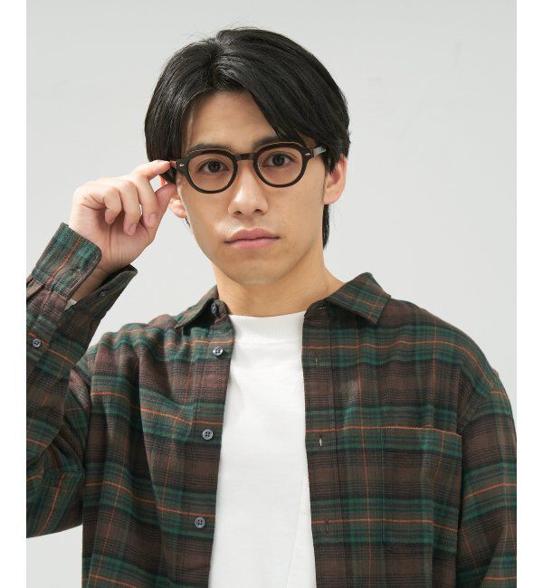  「 ボストン型 メガネ | 黒縁フレーム 伊達めがね 度付きユニセックス 読書  CLASSIC  レンズ交換券付」|メガネ|