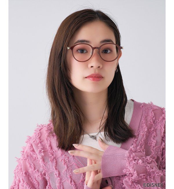  「Zoff｜Disney  &rdquo;Baby Animals&rdquo; メガネ [おしゃれキャット( マリー ) ﾓﾃﾞﾙ] ディズニー  レンズ交換券付」|メガネ|