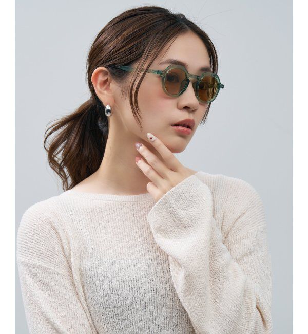  「SUNCUTGlasses/UV100%CUT ボストン型 サングラス [度無し専用] クラウンパント 紫外線対策 UVカット」|サングラス|