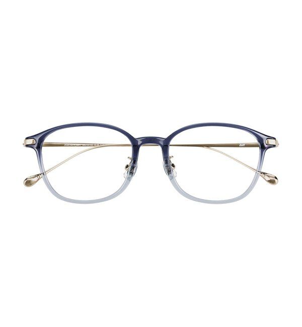  「ウェリントン型 メガネ | チタン TR素材 軽量 メタル 伊達・度付き 大人可愛い Zoff  レンズ交換券付」|メガネ|