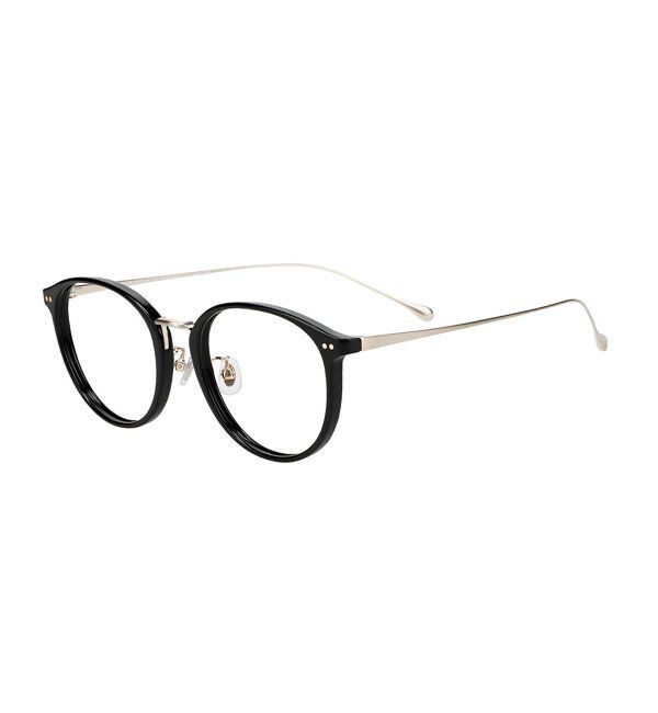  「ボストン型 メガネ | チタン TR素材 軽量 メタル 伊達・度付き 大人可愛い Zoff  レンズ交換券付」|メガネ|