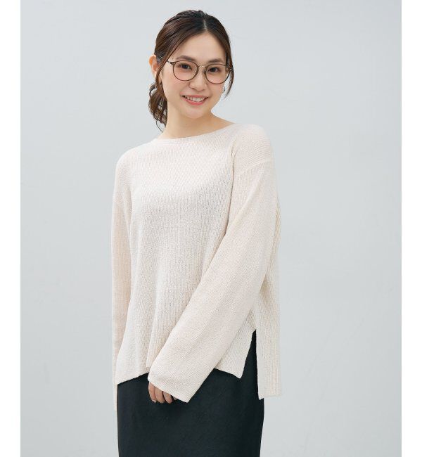  「ボストン型 メガネ | チタン TR素材 軽量 メタル 伊達・度付き 大人可愛い Zoff  レンズ交換券付」|メガネ|