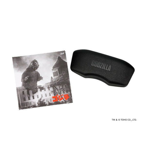  「Zoff｜GODZILLA『ゴジラ』(1954)  メガネ ゴジラ 眼鏡  伊達めがね 度付き グッズ レンズ交換券付」|メガネ|